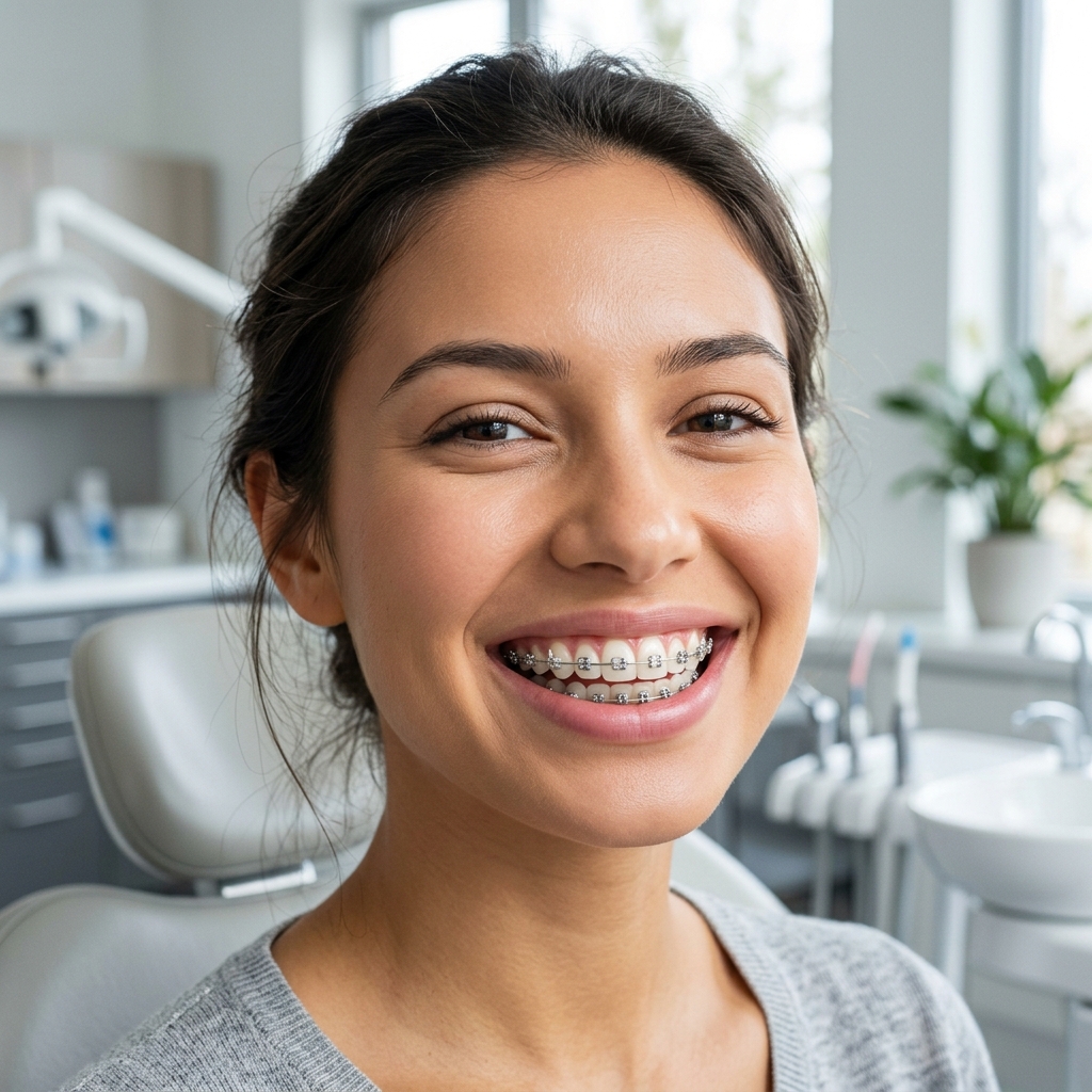 Smiling patient with doctor